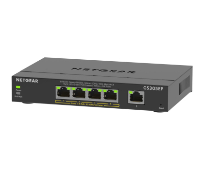 Switch NETGEAR Przełącznik GS305EP 5x1GE (4xPoE+) GS305EP-100PES